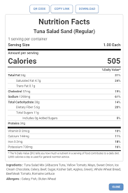 fda approved nutrition facts labels