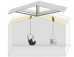 install indoor hammock swing with