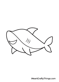 shark drawing how to draw a shark