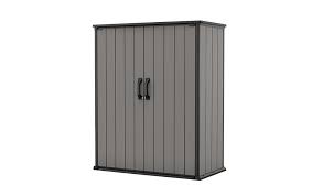 premier grey tall um storage shed