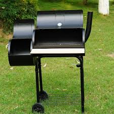 large charcoal barrel bbq grill smoker