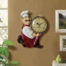 Chef Kitchen Wall Clock Knead This Ltd