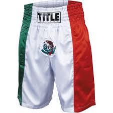 Title Mexican Flag Boxing Trunk Products