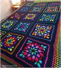 Stained Glass Afghan Crochet Square