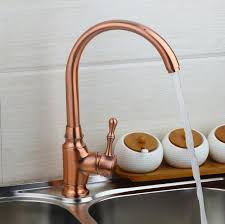 antique copper kitchen faucet pull out