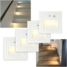 Details About 4pcs Outdoor Wall Plinth Recessed Stair Step Hall Lamp Corner Lights Body Senor