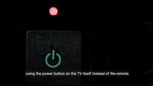 why emerson tv red light blinking won t