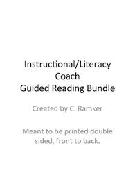 Instructional Literacy Coach Guided Reading Bundle