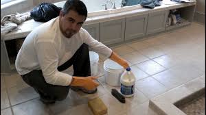 cleaning floor grout you