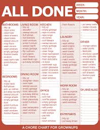 Free Printable Chore Chart House Cleaning Tips House