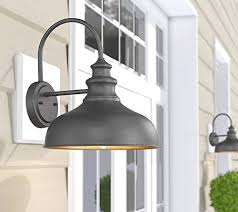 Bestshared Farmhouse Wall Mount Lights Gooseneck Barn Light Outdoor Wall Lantern For Porch With Black Finish And Farmhouse Goals