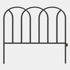 Round Metal Gothic Garden Fence 51384