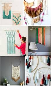 20 easy diy yarn art wall hanging decor