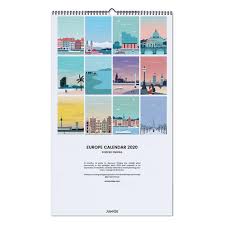 Europe Calendar 2020 Katinka Reinke Wall Calendar