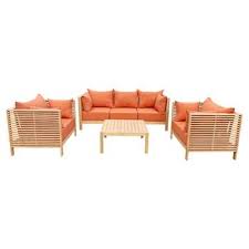 5 Seater Wooden Garden Sofa Set
