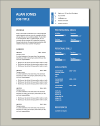 Editable professional layouts & formats with example cv . Free Cv Template 41