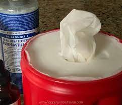 homemade disinfecting wipes happy
