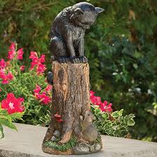 Cat Mouse Garden Sculpture Bits And