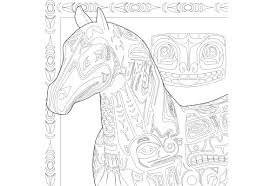 Enjoy coloring this printable sheet for adults. The Trail Of Painted Ponies The Trail Of Painted Ponies Adult Coloring Book Native American Edition Coloring Books Books Coloring Books