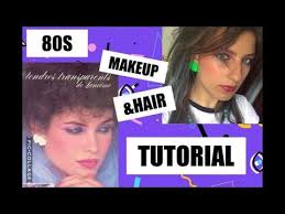 authentic 80s makeup hair tutorial
