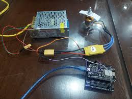control bldc motor with esc and power
