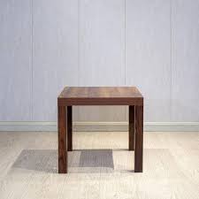Walnut Square Top Wood End Table