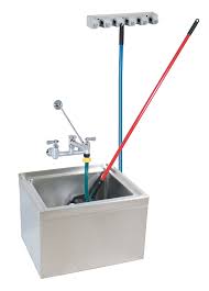 stainless steel mop sink kit with floor