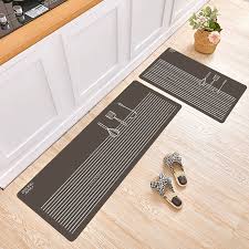 set of 2 nonslip kitchen floor mats