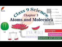 Class 9 Science Chapter 3 Atoms