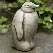 Penguin Cast Stone Garden Statue