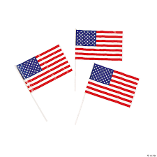 6" x 4" Bulk Plastic Small American Flags - 72 Pc. | Oriental Trading