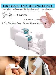 154pcs set ear piercing gun kit for men