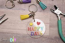Learn how to mke a macrame keychain with easy macrame knots and full photo tutorial. Laser Cut Circle Pendants Charms 3 Acrylic Unicorn Key Chain Blank Acrylic Round Blank Key Chains Diy Disc Shape Ready To Decorate Craft Supplies Tools Vadel Com