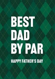 Best Dad By Par Father's Day Card – golf | thortful
