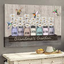 Grandma Garden Canvas Family Wall Art