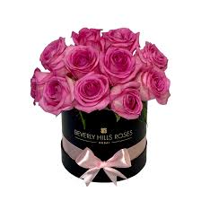 pink roses mini globe flower