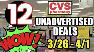 cvs unadvertised deals 3 26 4 1