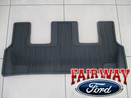 genuine ford black 3rd row floor mat