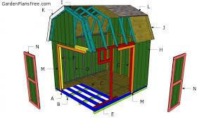 10x12 Shed Plans Gambrel Shed Free