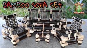 bamboo sofa set amazing and long