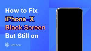 fix iphone x black screen but still on