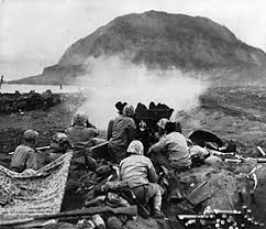Spotlights and antiaircraft fire over los angeles. Battle Of Iwo Jima Wikipedia