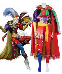 Dissidia Final Fantasy NT FF6 Kefka Cosplay Costume