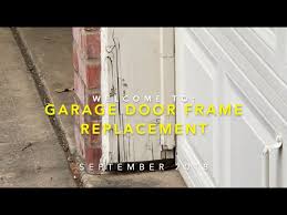 capping a garage door frame with