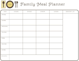 Family Menu Plan Template Magdalene Project Org