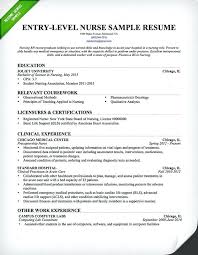 Entry Level Rn Nurse Resume Sample No Experience This Ms Word