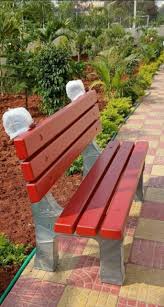 cement garden benches