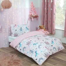 double bed unicorn kingdom duvet cover