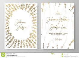 Gold Wedding Invitation With Lavenders Gold Cards Templates