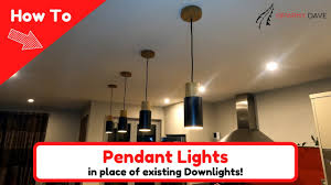 how to install pendant lights in place